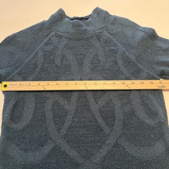 Simply Vera Vera Wang Shimmering Blue Sweater Dress Size M - Picture 8 of 10